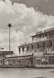 Oude foto van Schiphol