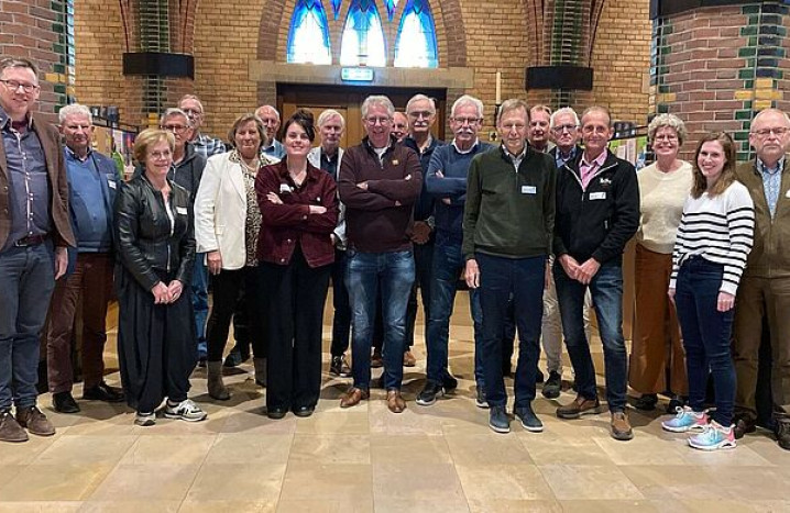 Groepsfoto van de deelnemers aan de Leerlijn Behoud het kerkgebouw Westland