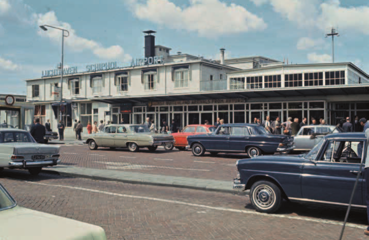 Oude foto van Schiphol