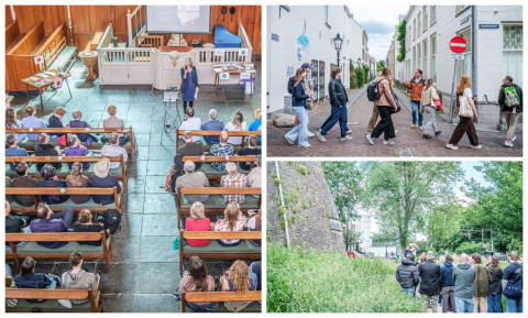 Collage van foto's van het kennisevenement